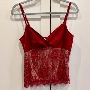 Red Lace Camisole